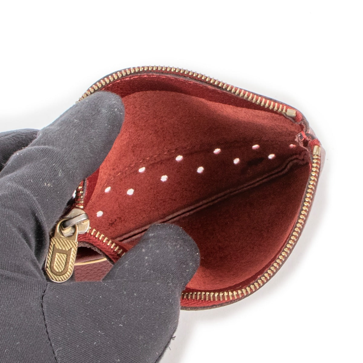Delvaux Red Leather Small Pouch