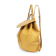 Authentic secondhand Delvaux Ochre Yellow Vintage Backpack designer bags fashion luxury vintage webshop safe secure online shopping