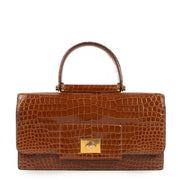 Hermès 1940's Crocodile Porosus Top Handle Bag