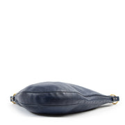 Authentic secondhand Delvaux Blue Leather Sling Bag designer bags fashion luxury vintage webshop safe secure online shopping