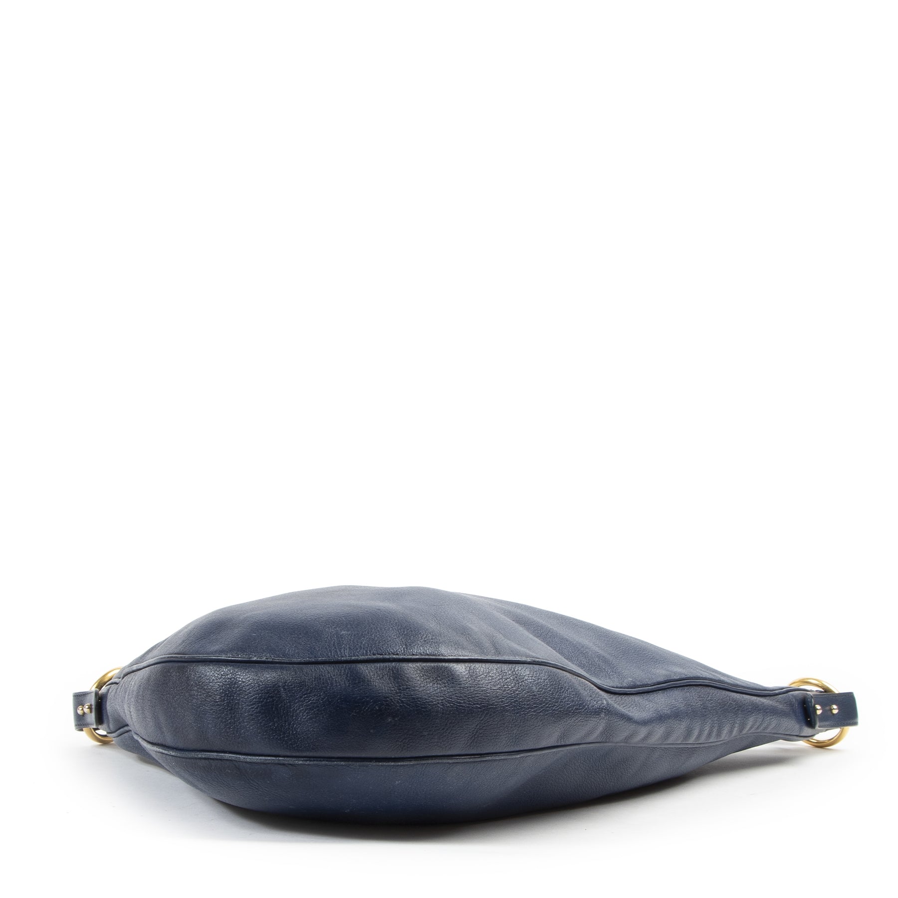 Authentic secondhand Delvaux Blue Leather Sling Bag designer bags fashion luxury vintage webshop safe secure online shopping