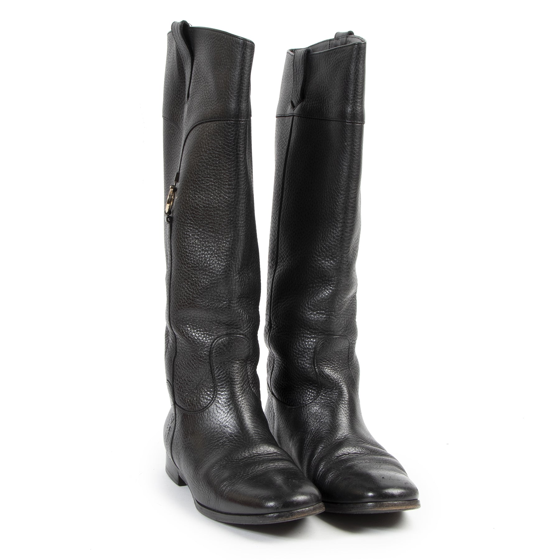 Salvatore Ferragamo Black Boots for the best price at Labellov secondhand luxury