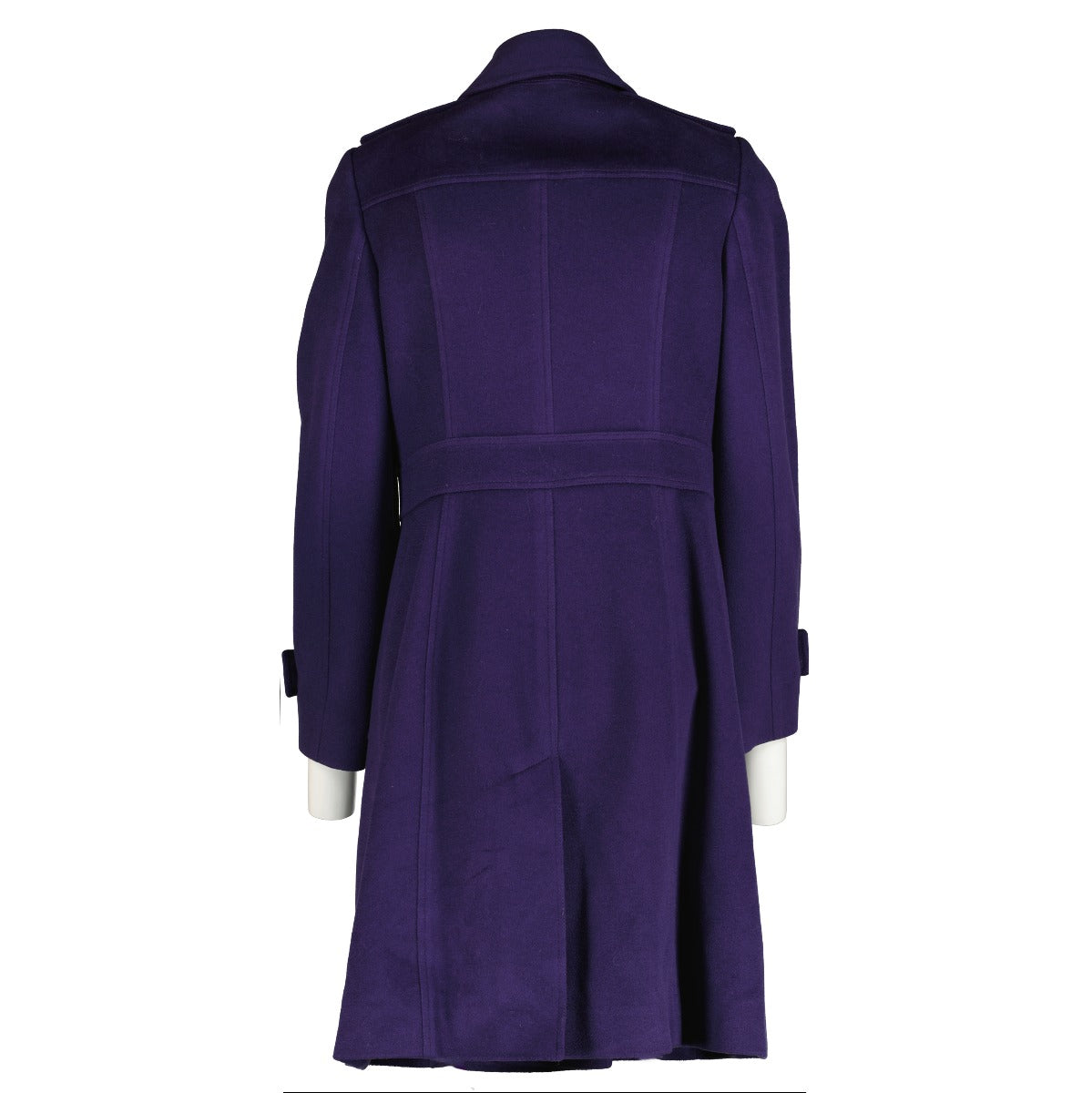 Burberry Blue Wool/Cashmere Trench Coat