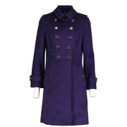Burberry Blue Wool/Cashmere Trench Coat