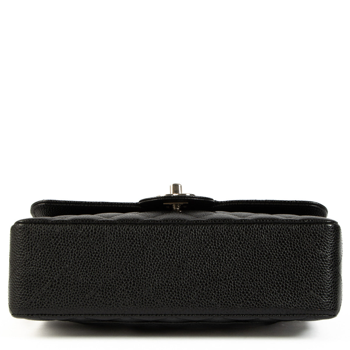 Chanel Zwart Caviar Leer Kleine Klassieke Kleptas