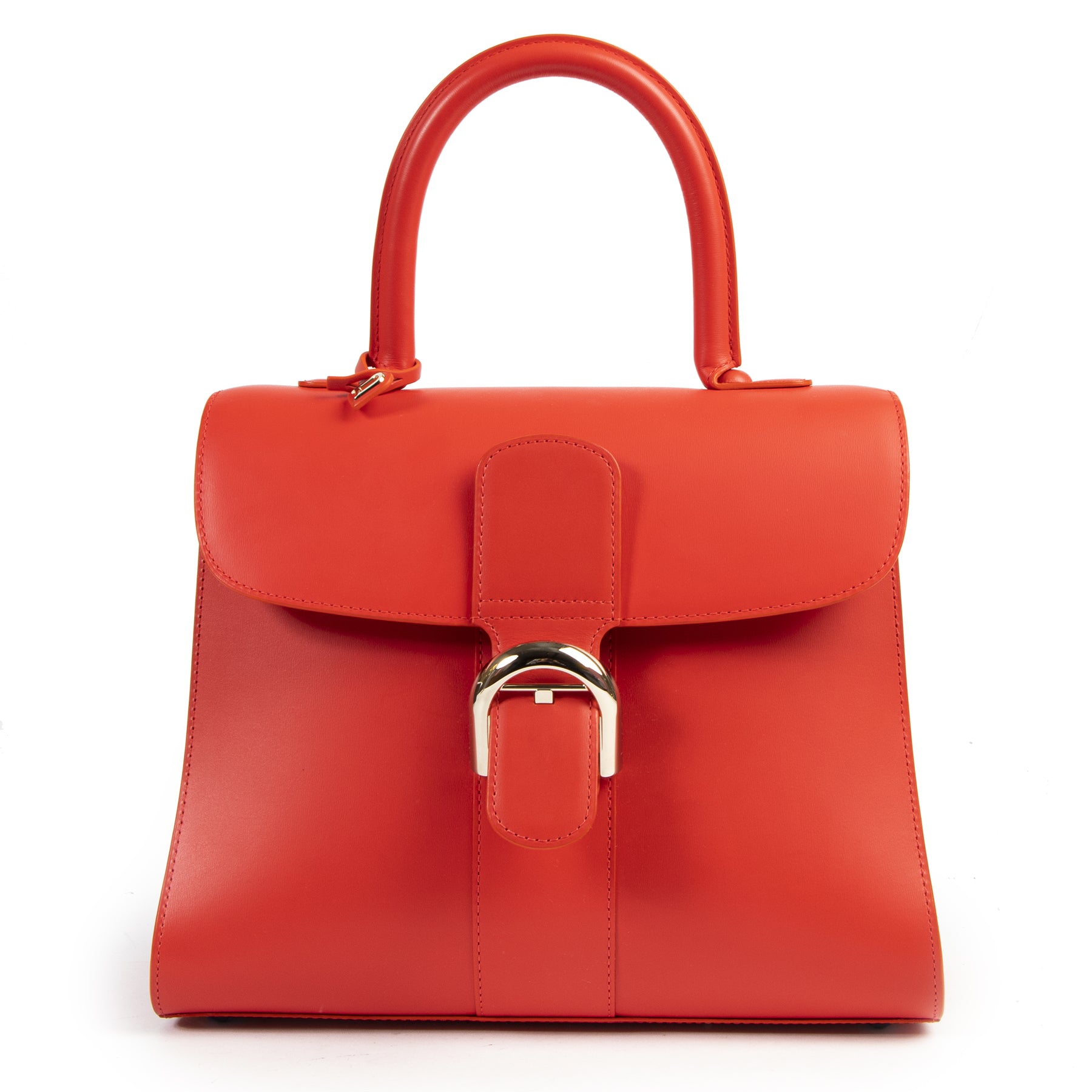 Delvaux Brillant MM Boxcalf Corail
