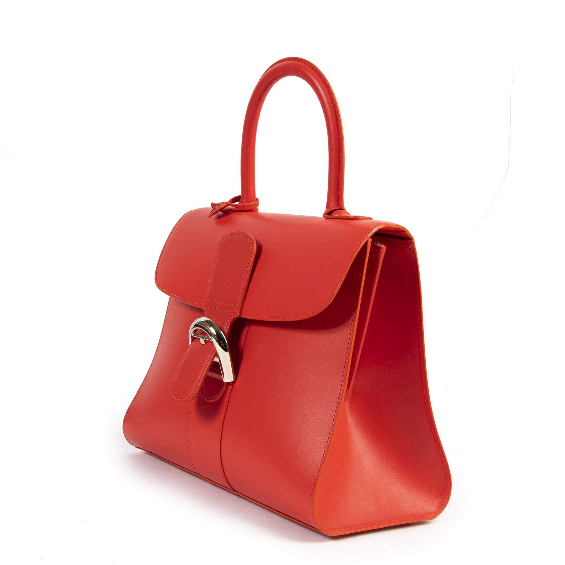 Delvaux Brillant MM Boxcalf Corail