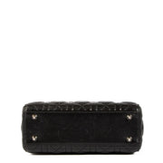 Shop safe online at Labellov in Antwerp, Brussels and Knokke this 100% authentic second hand Christian Dior Black Lambskin Small Lady Dior Top Handle