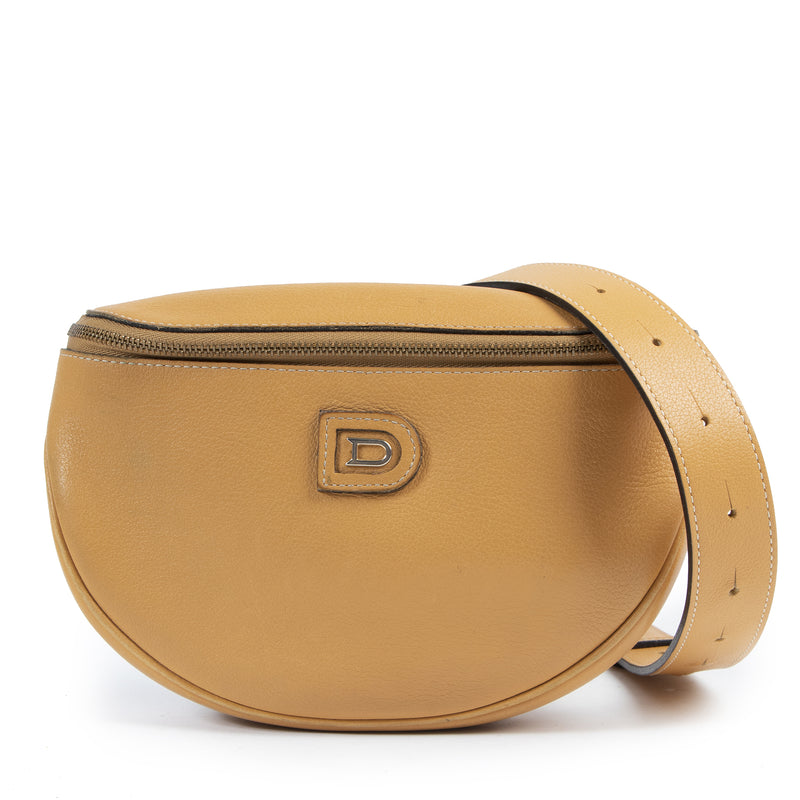 Delvaux Yellow Leather Belt Bag for the best price at Labellov
