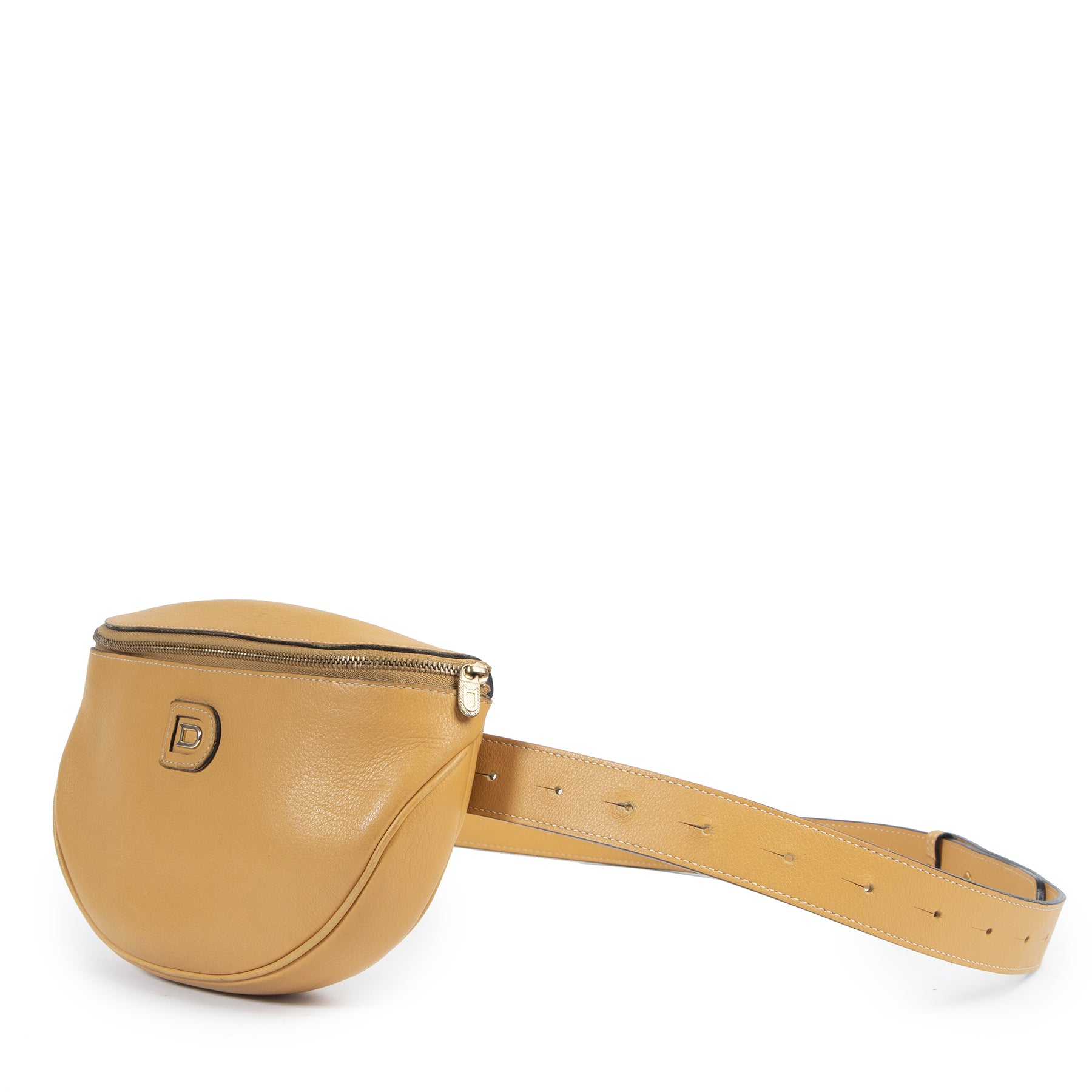 Delvaux Yellow Leather Belt Bag