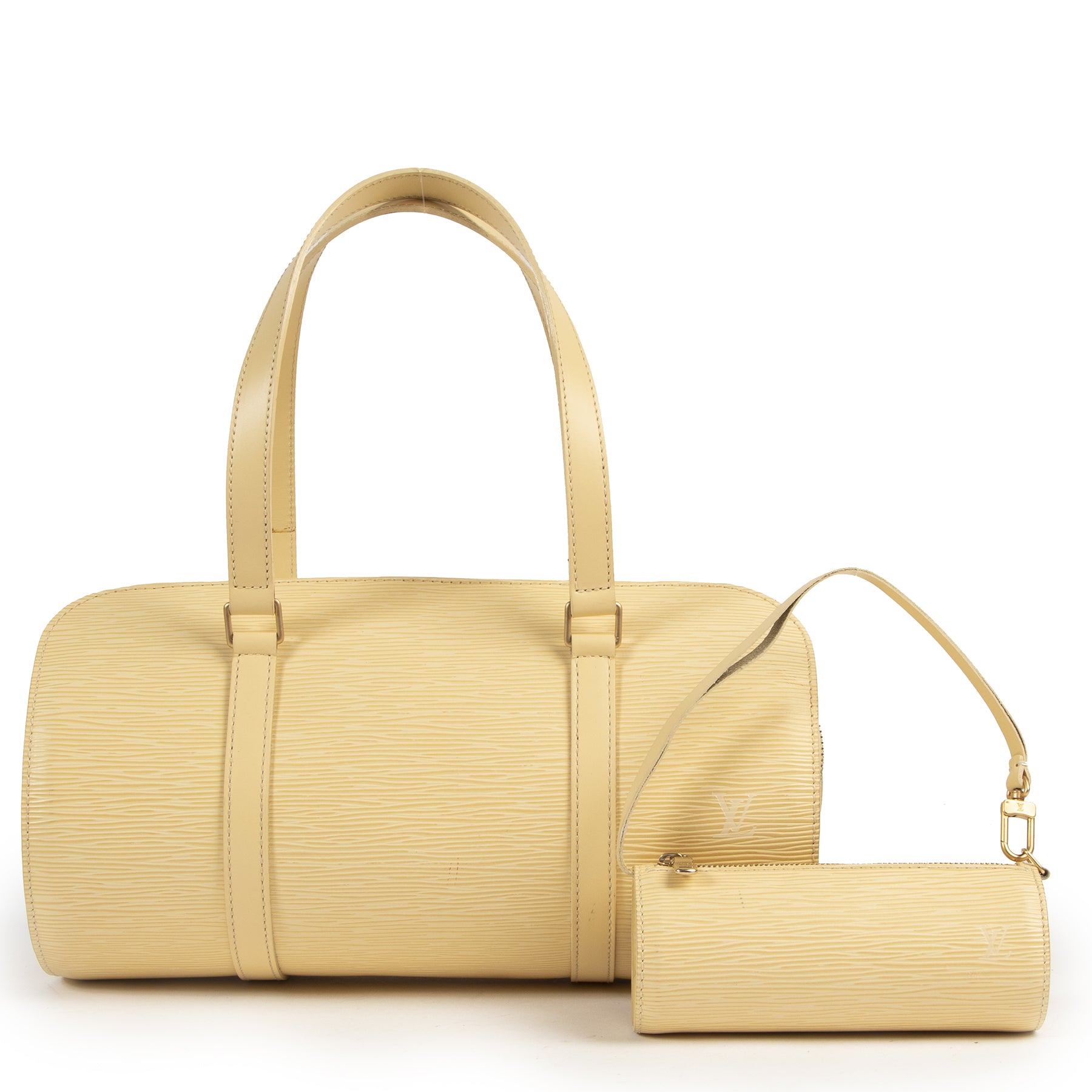 Louis Vuitton Cream Epi Papillon Bag