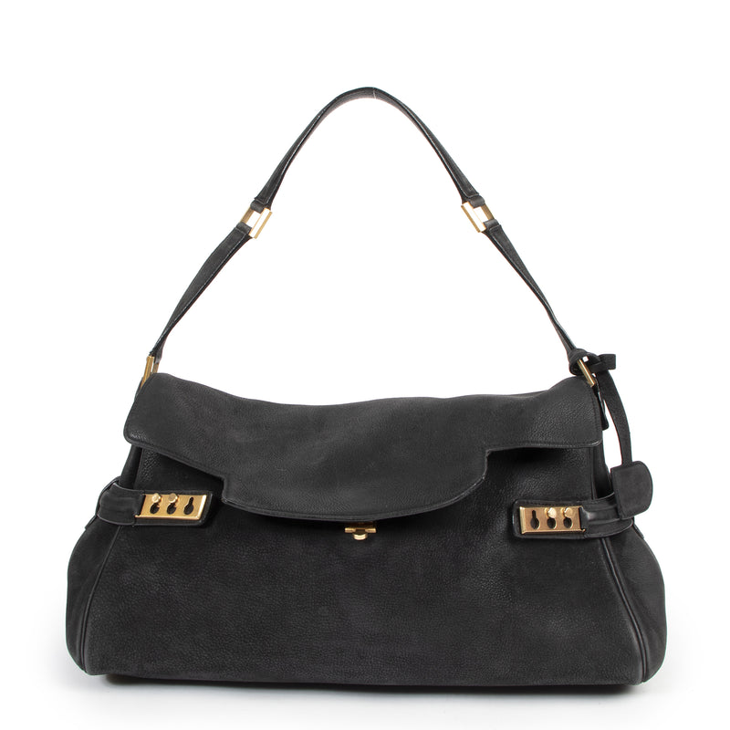 Delvaux Black Tempete Souple for the best price at Labellov seconhand luxury in Antwerp