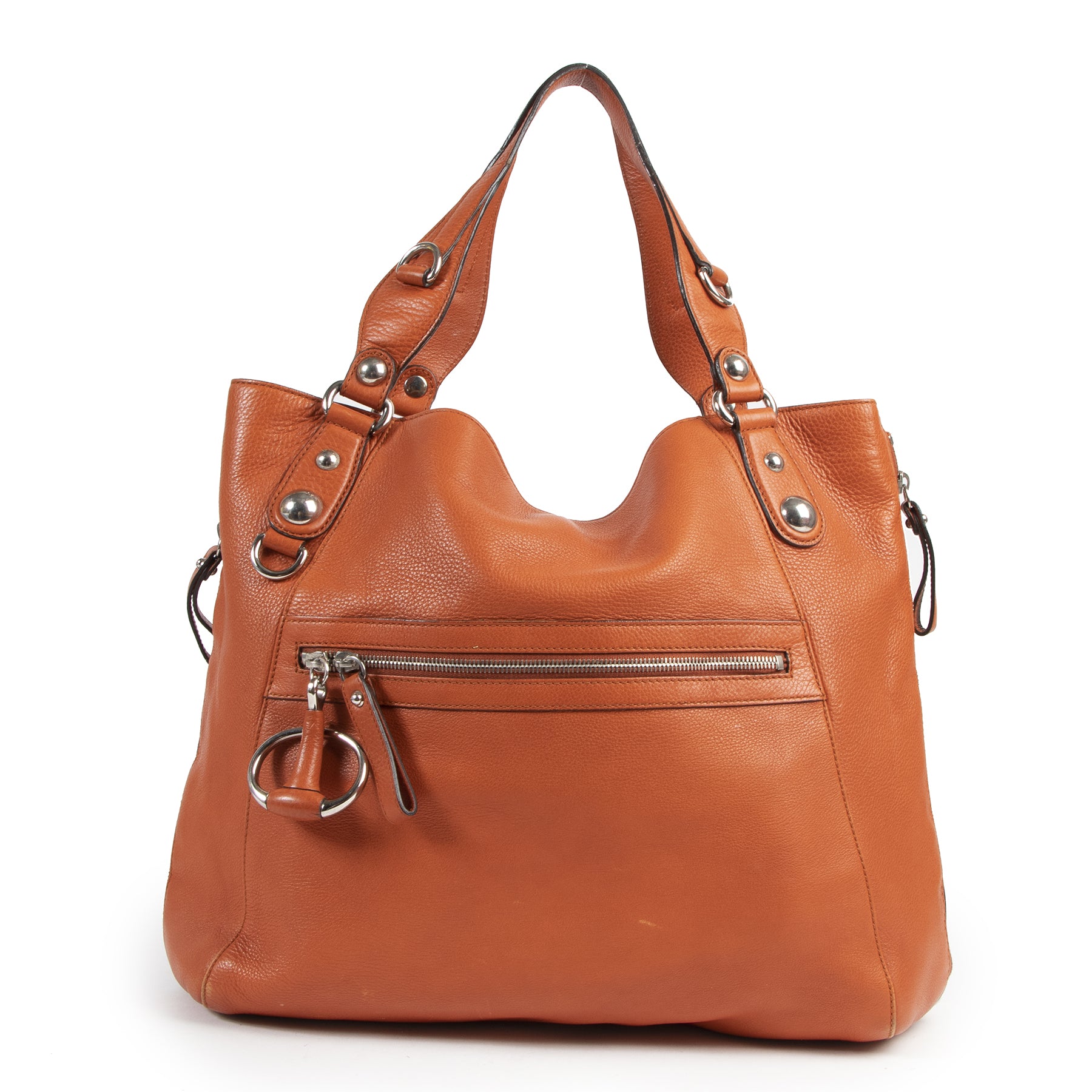 Gucci Orange Icon Bit Large Leather Hobo Bag for the best price at Labellov