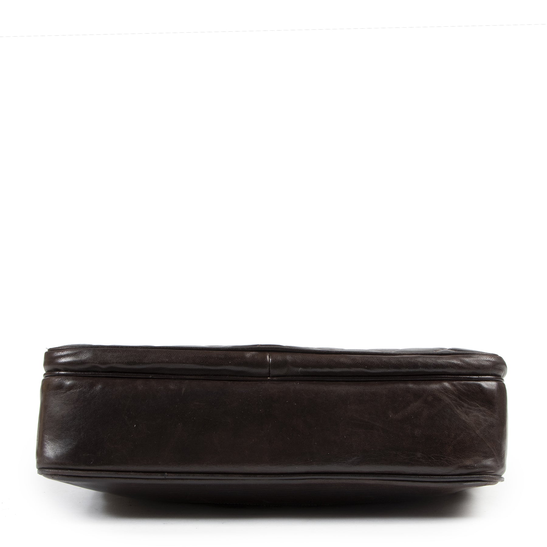 Chanel Vintage Brown Leather Shoulder Bag