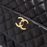 Chanel Vintage Brown Leather Shoulder Bag