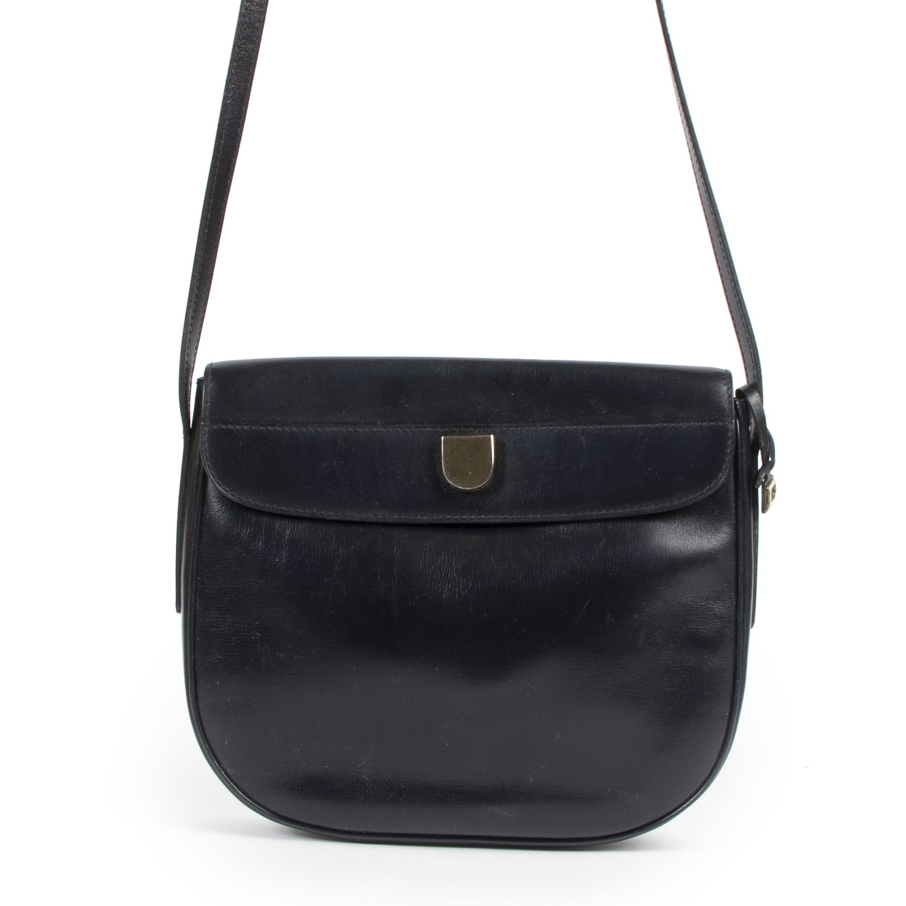 Delvaux Navy Blue Cross Body Bag