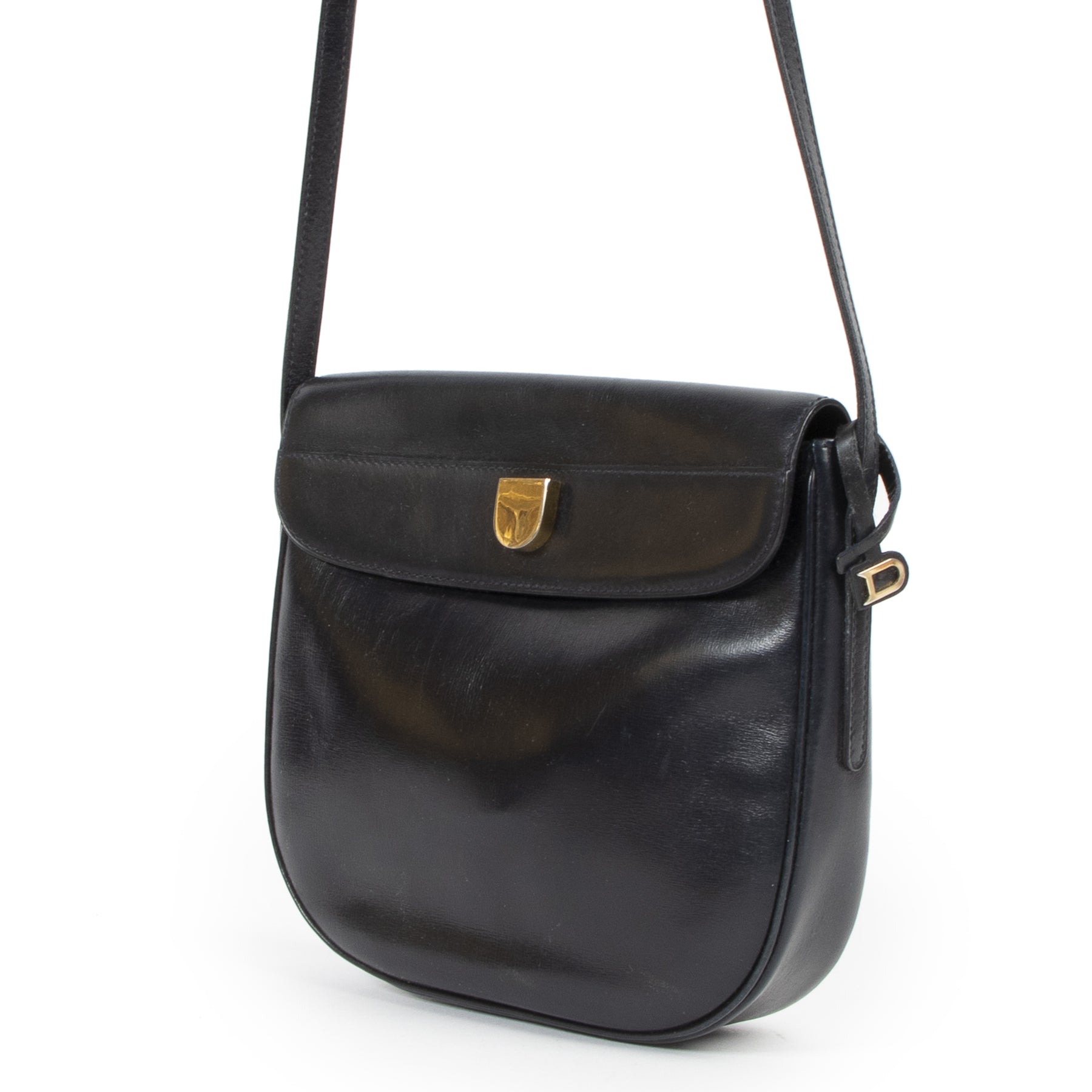 Delvaux Navy Blue Cross Body Bag