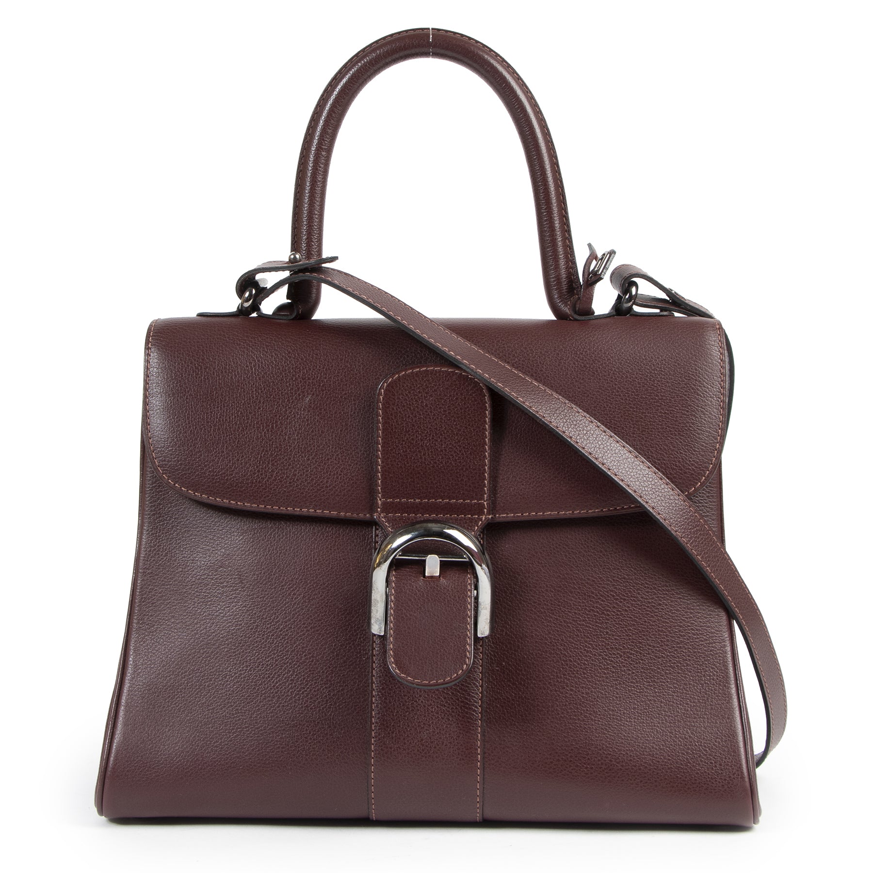 Delvaux Brillant MM Burgundy for the best price at Labellov