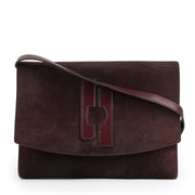 Delvaux Vintage Burgundy Suede Crossbody Bag te koop aan de beste prijs van 2020