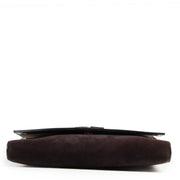 Bent u op zoek naar een authentiek designer tasje Delvaux Vintage Burgundy Suede Crossbody Bag