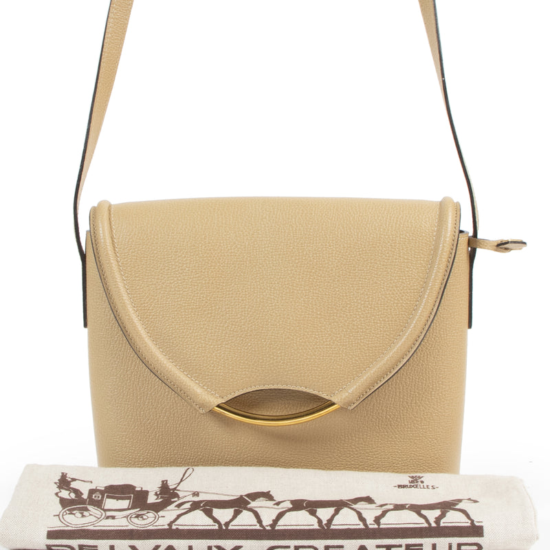 Delvaux Beige Eclair Crossbody Bag