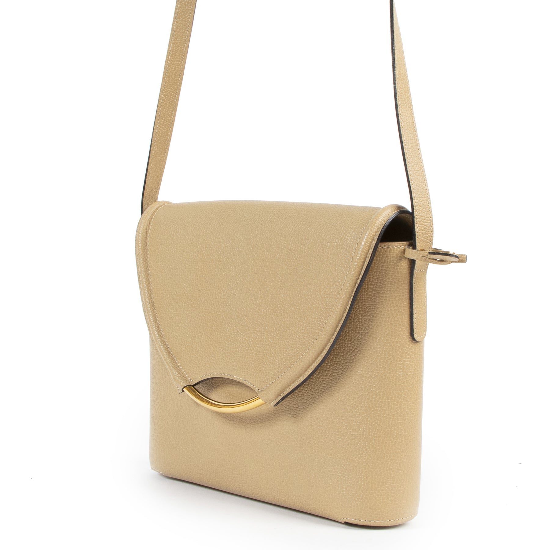 Are you looking for an authentic designer Delvaux Beige Eclair Crossbody Bag?