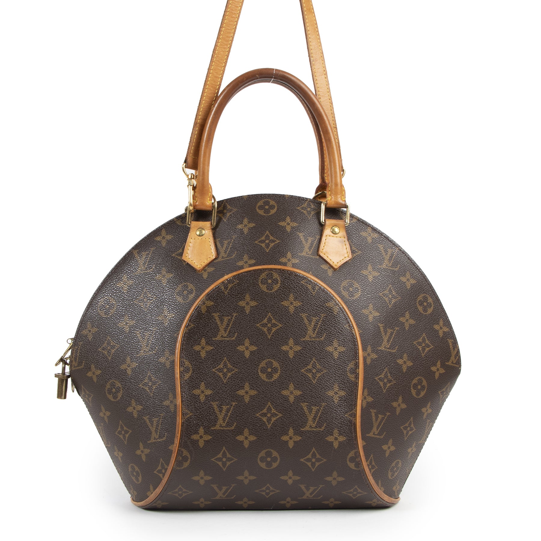 Authentieke Tweedehands Louis Vuitton Monogram Ellipse GM Bag juiste prijs veilig online shoppen luxe merken webshop winkelen Antwerpen België mode fashion