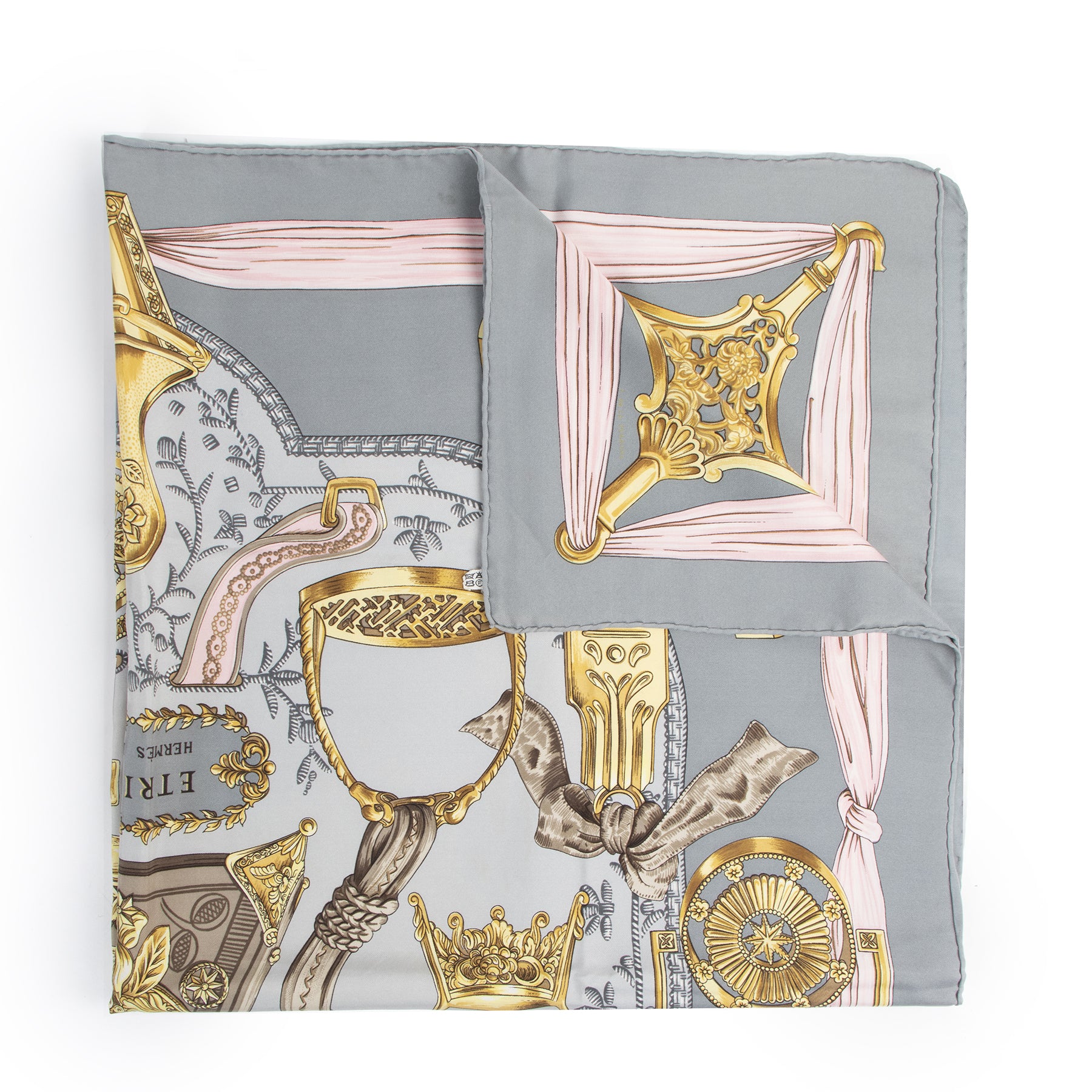 Hermes Paris Carré Etriers Silk Scarf