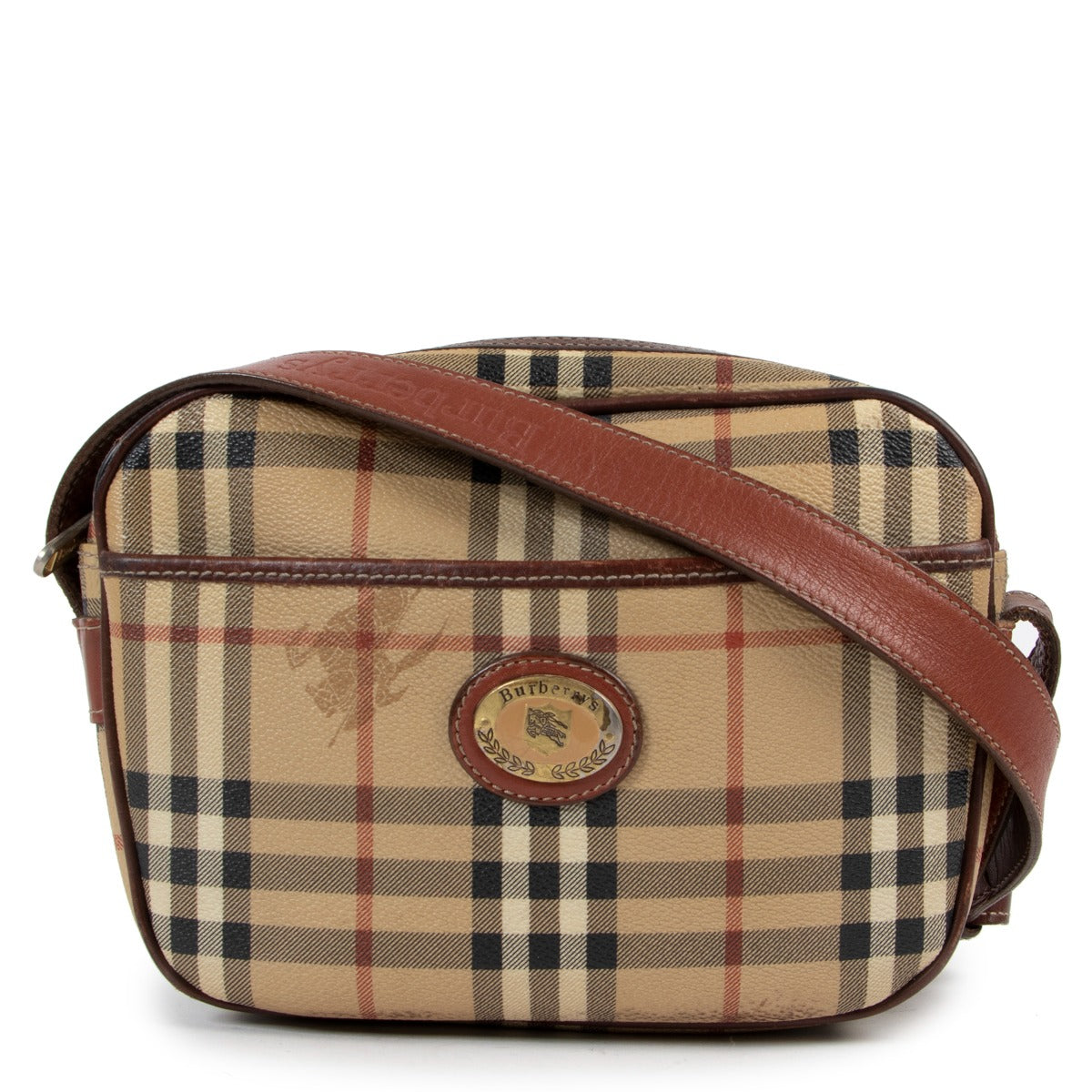 Burberry Vintage Check Canvas Camera Bag