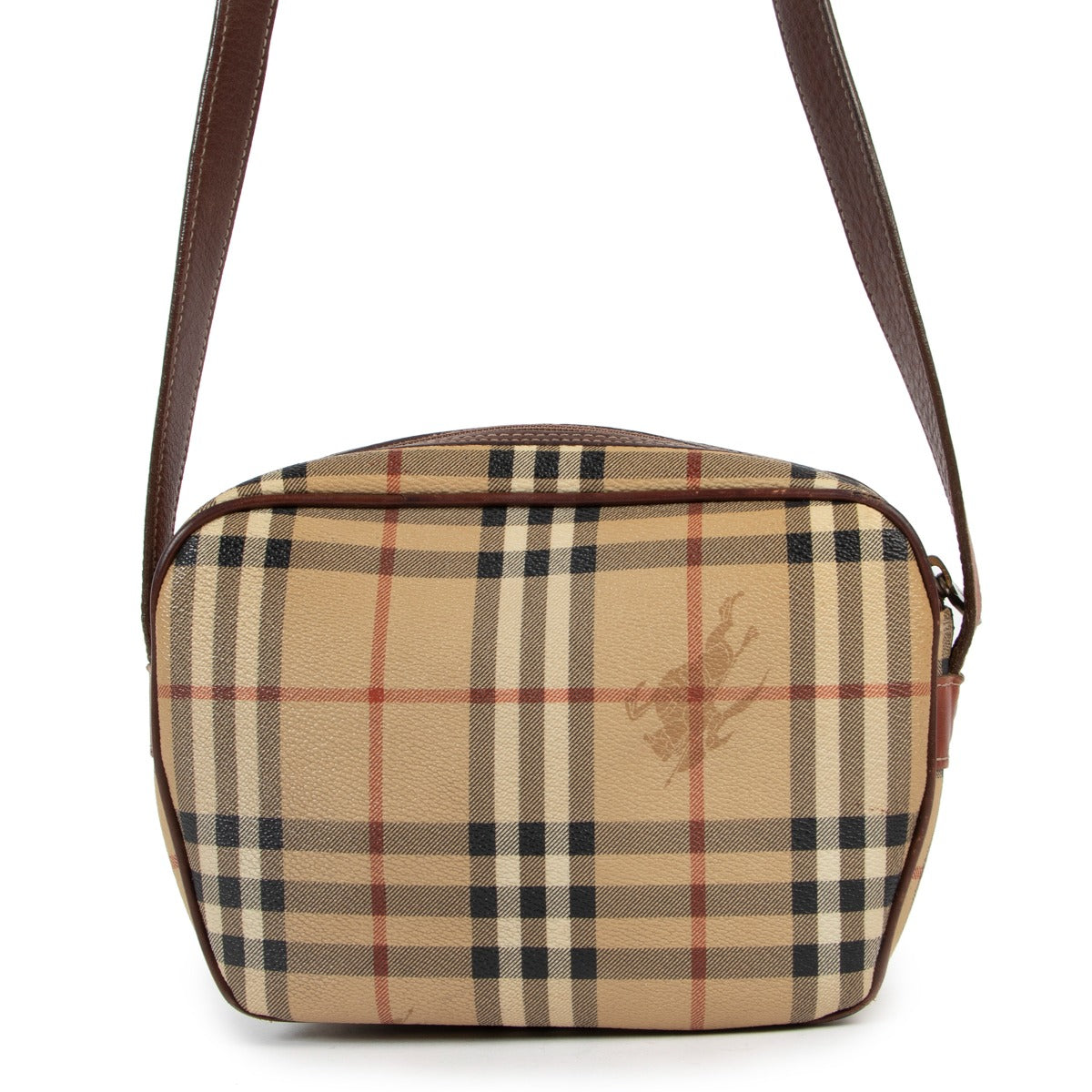 Burberry Vintage Check Canvas Camera Bag