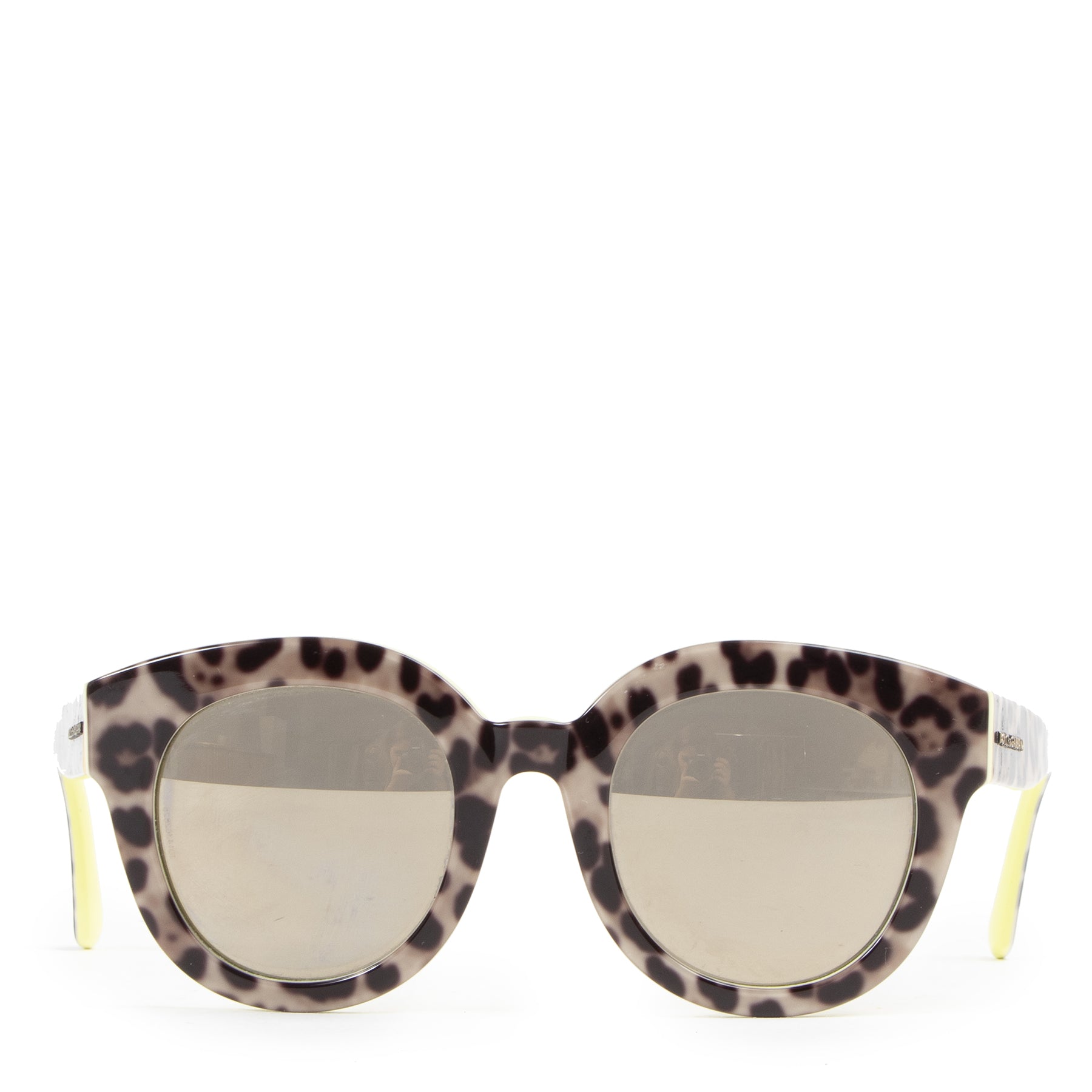Dolce & Gabbana Leopard and Yellow Sunglasses