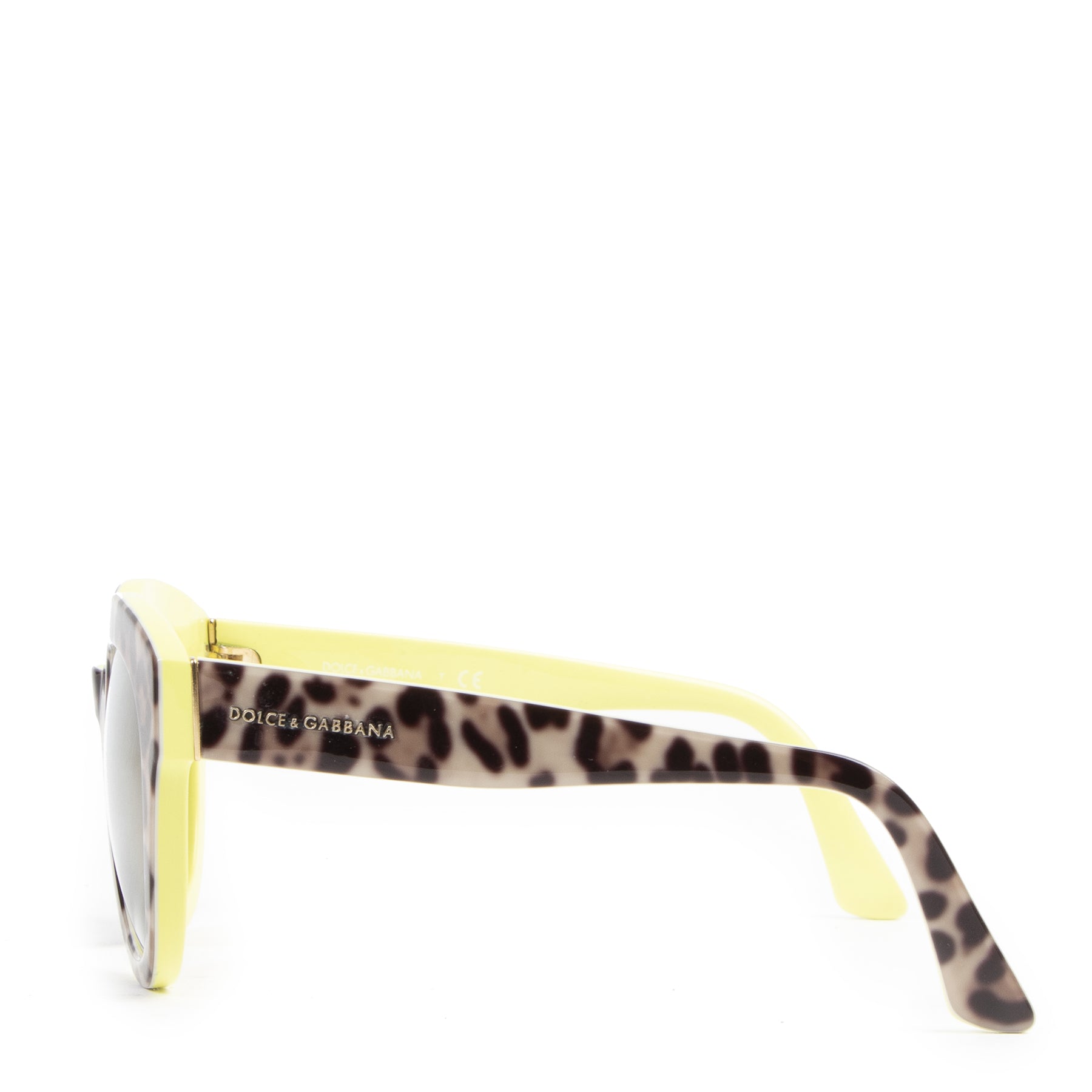 Dolce & Gabbana Leopard and Yellow Sunglasses