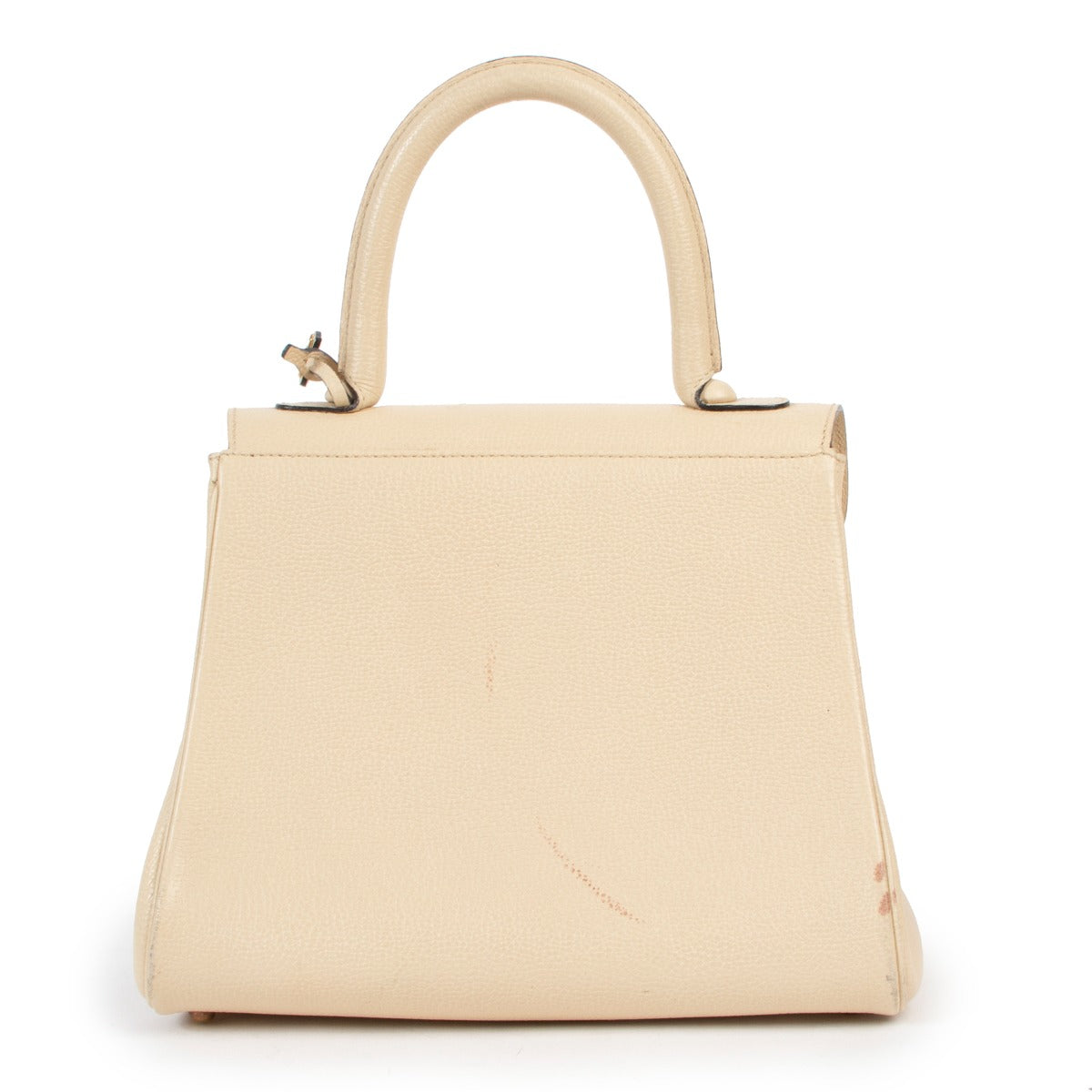 Delvaux Beige Brillant PM Leather Handbag