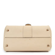 Delvaux Beige Brillant PM Leather Handbag