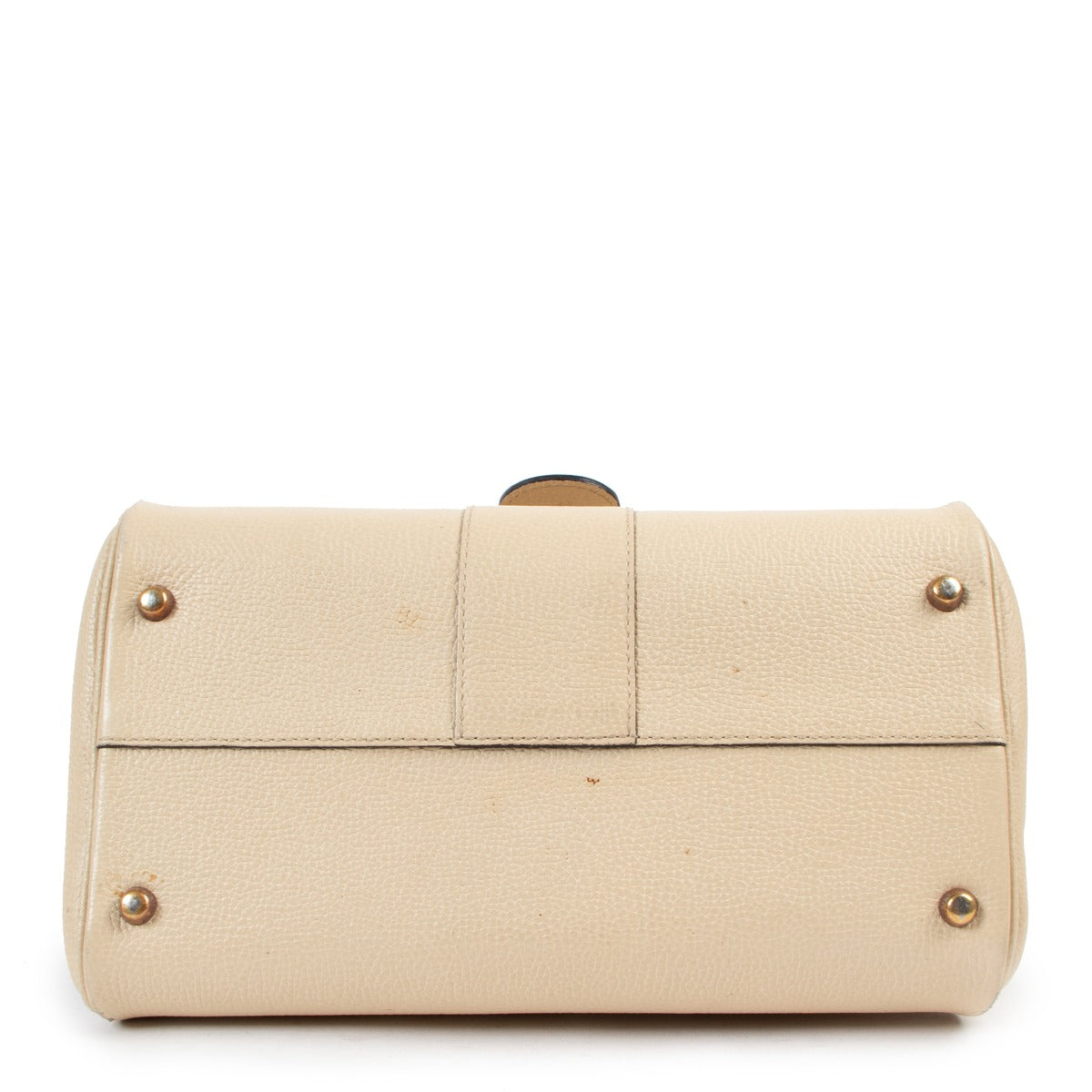 Delvaux Beige Brillant PM Leather Handbag