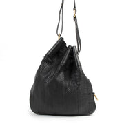 Authentic secondhand Delvaux Black Toile de Cuir Shoulder Bag designer bags fashion luxury vintage webshop safe secure online shopping