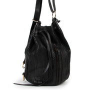 Delvaux Vintage Black Toile de Cuir Bucket Bag
