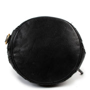 Delvaux Vintage Black Toile de Cuir Bucket Bag
