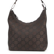 Authentic secondhand Gucci Brown Monogram Nylon Shoulder Bag designer bags fashion luxury vintage webshop safe secure online shopping