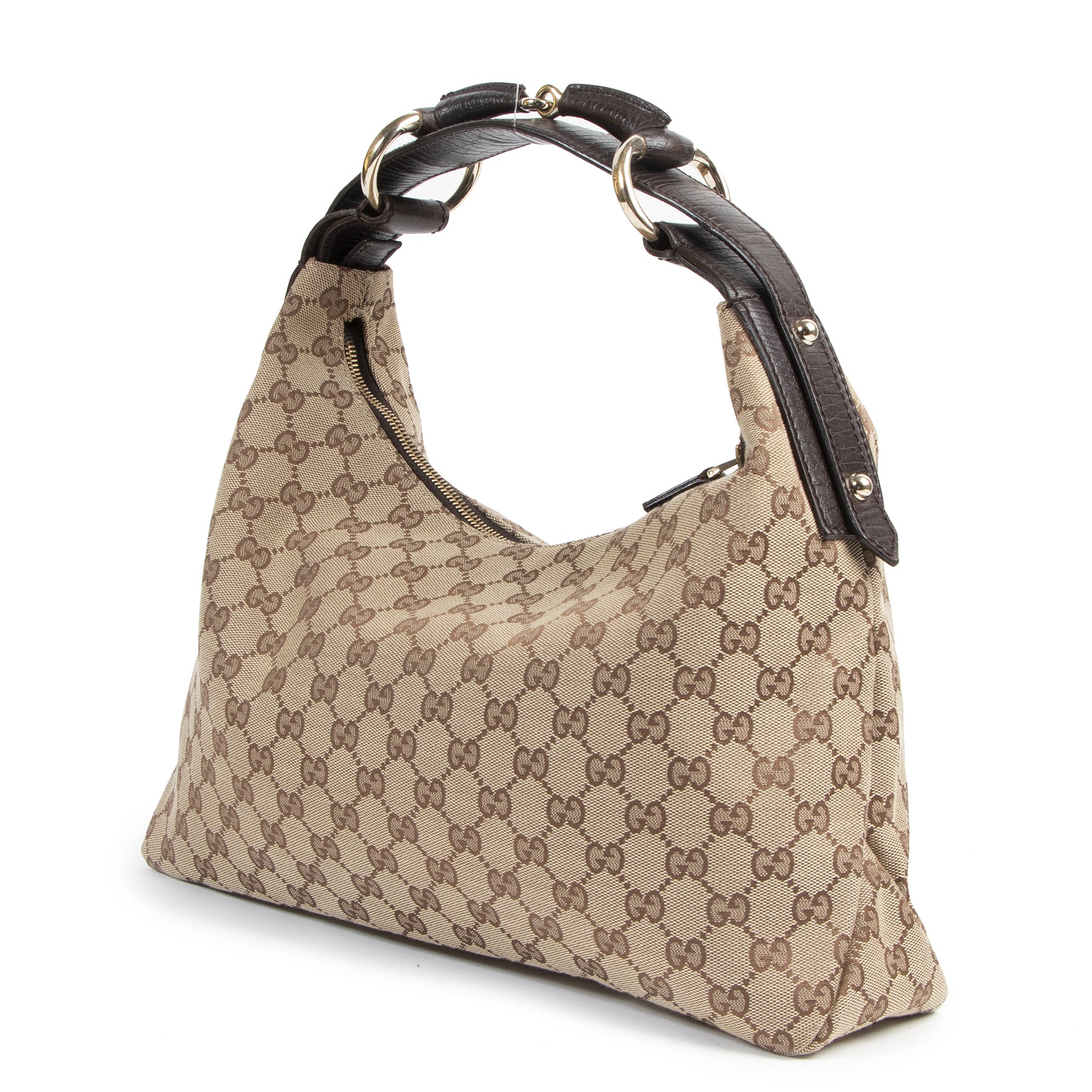 Authentic secondhand Gucci Monogram GG Shoulder Bag designer bags fashion luxury vintage webshop safe secure online shopping