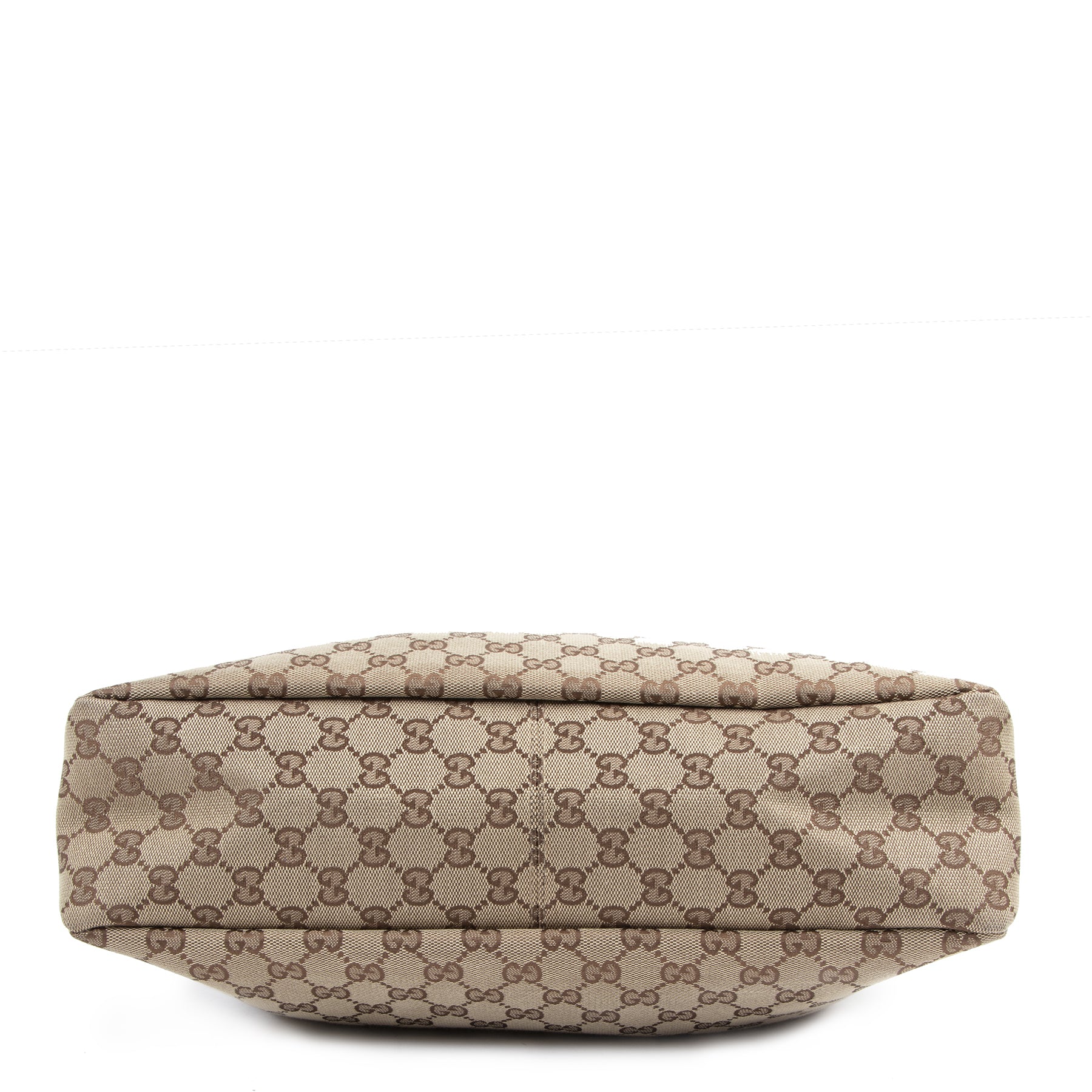 Authentieke Tweedehands Gucci Monogram GG Shoulder Bag juiste prijs veilig online shoppen luxe merken webshop winkelen Antwerpen België mode fashion