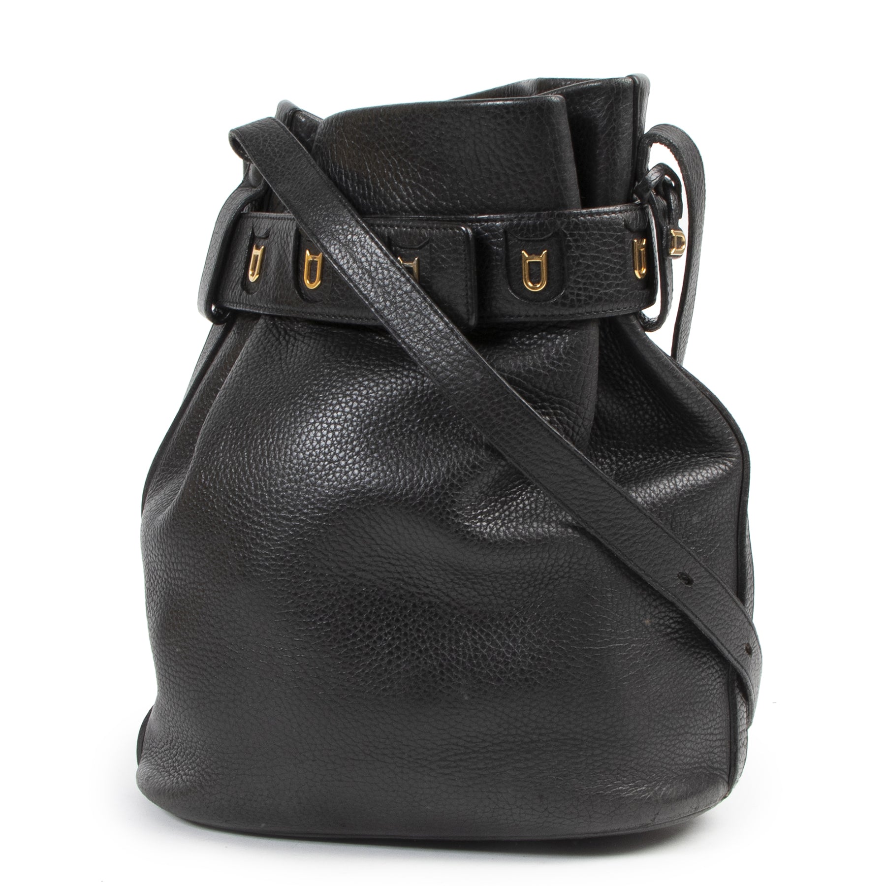 Delvaux Black Leather Calicot Bag for the best price at Labellov secondhand luxury