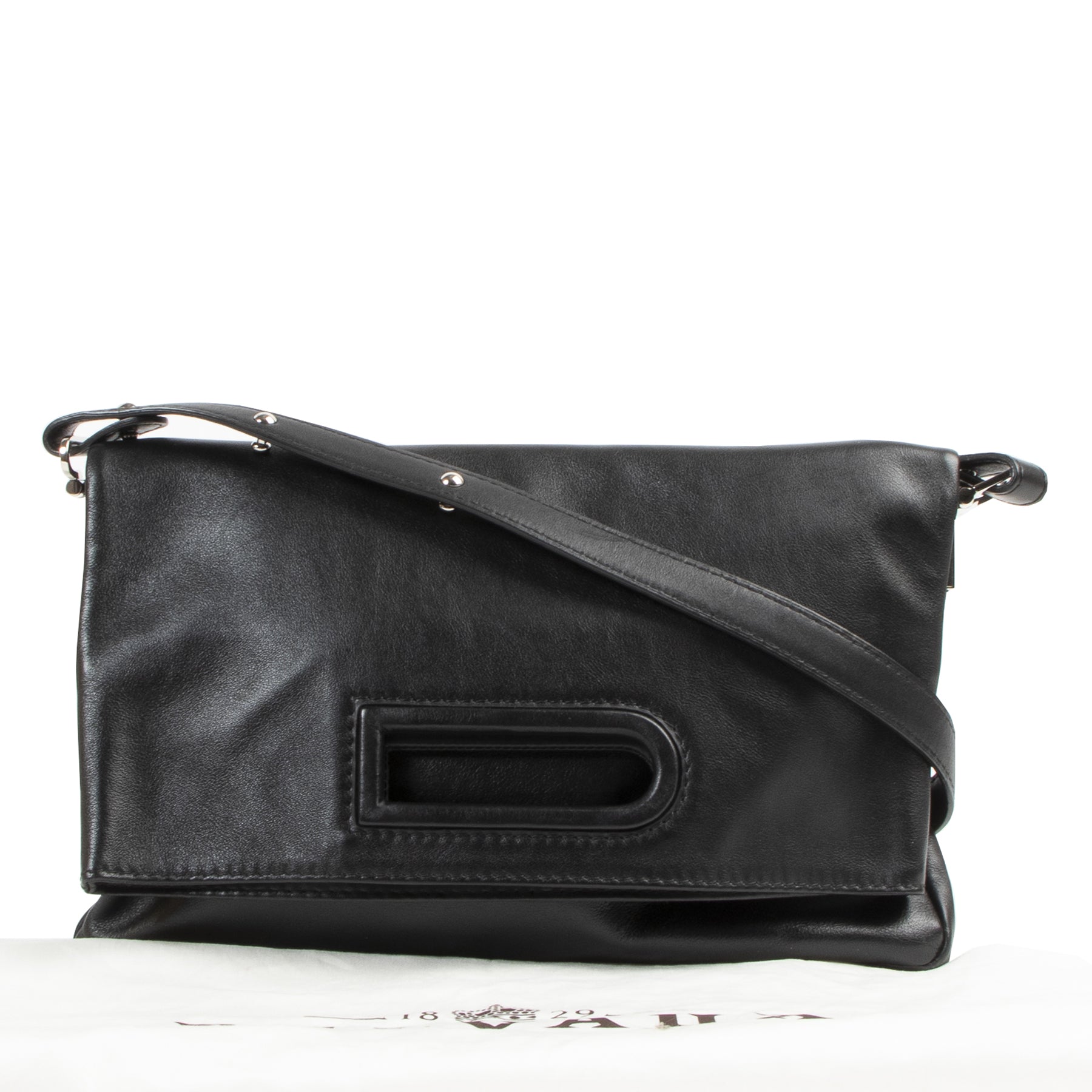 Delvaux Black Flap Crossbody Bag for the best price at Labellov secondhand