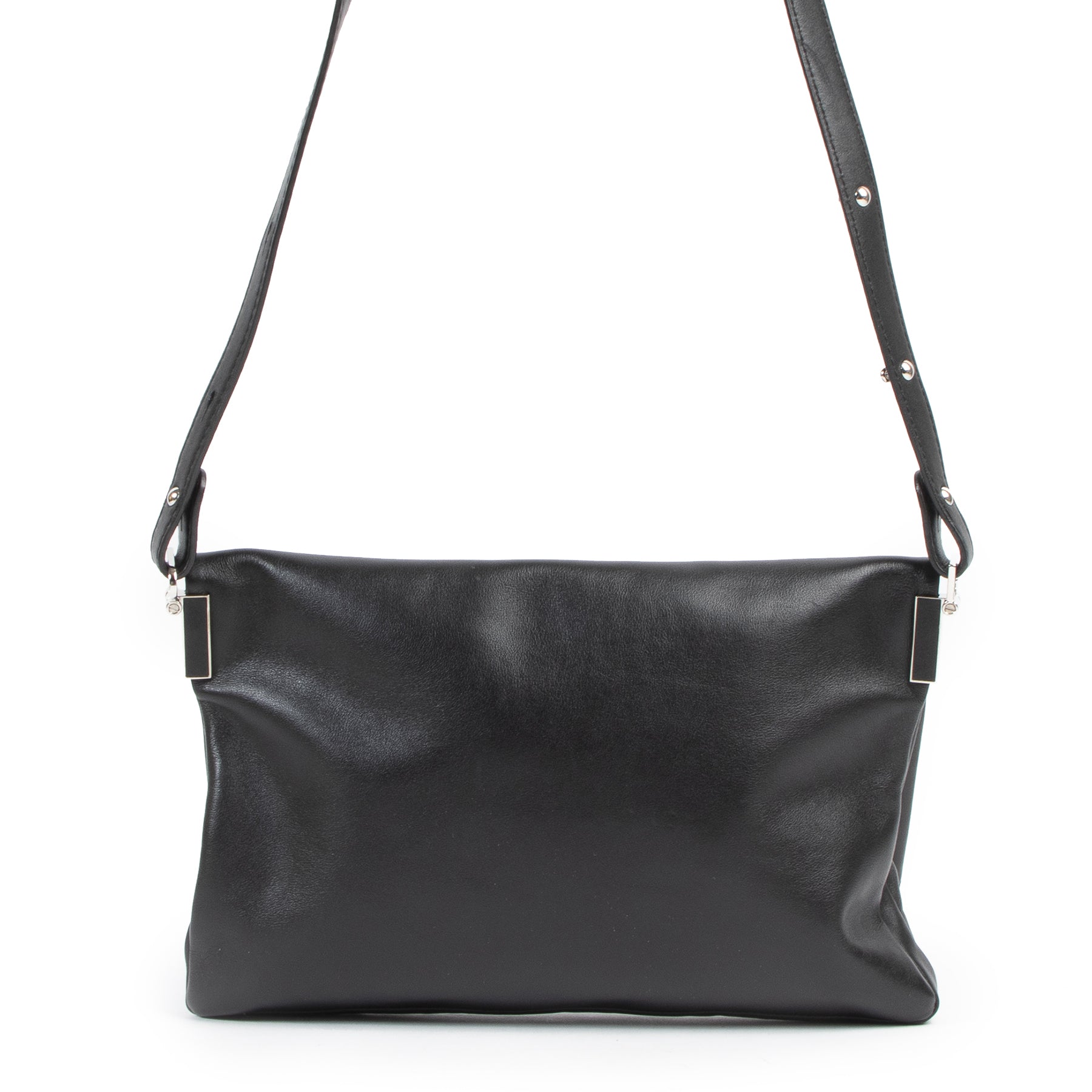 Delvaux Black Flap Crossbody Bag