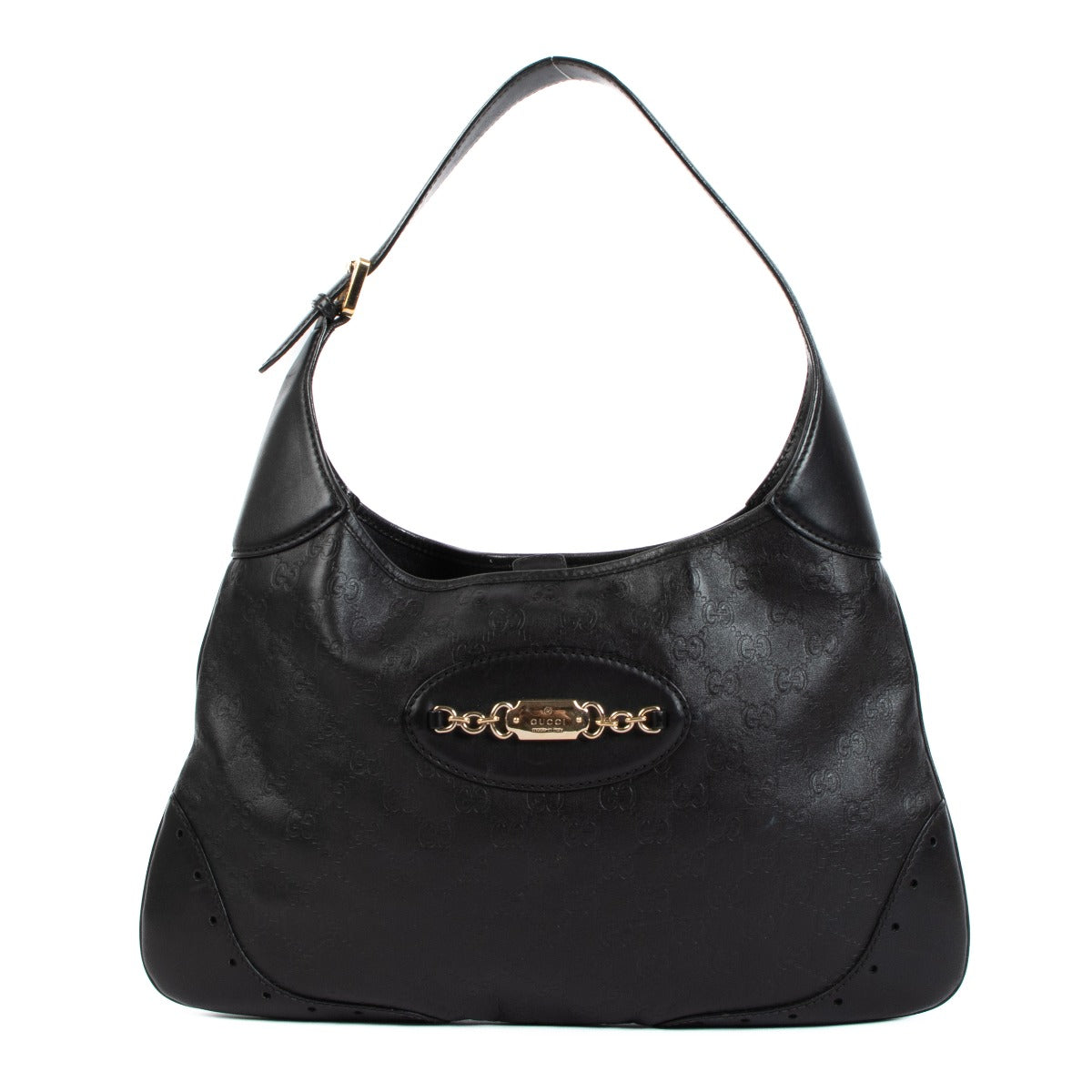 Gucci Black Jackie Guccissima Shoulder Bag