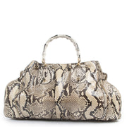 we buy and sell your authentic Gucci Brown Python Pop Bamboo Handbag for the best price