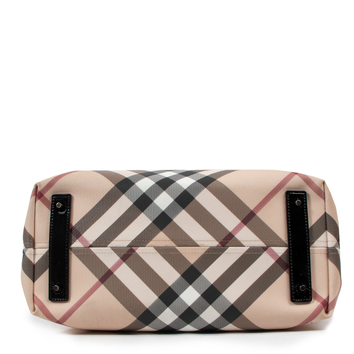 Sac cabas Burberry beige à carreaux