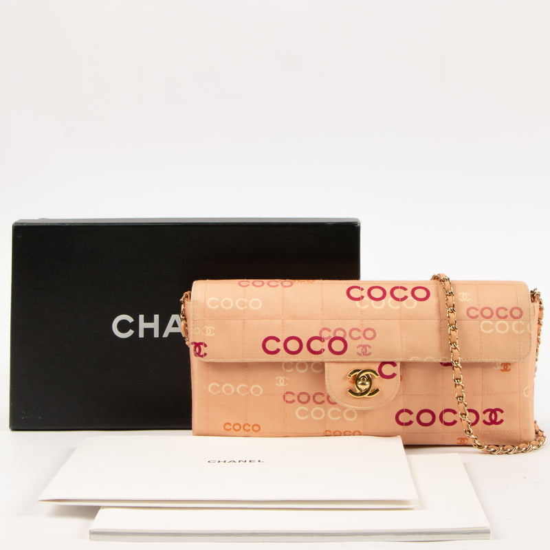 Shop the authentic Chanel Beige Coco Canvas East West Chocolate Bar Bag on Labellov.com.