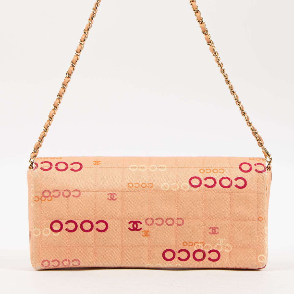 Shop the authentic Chanel Beige Coco Canvas East West Chocolate Bar Bag on Labellov.com.