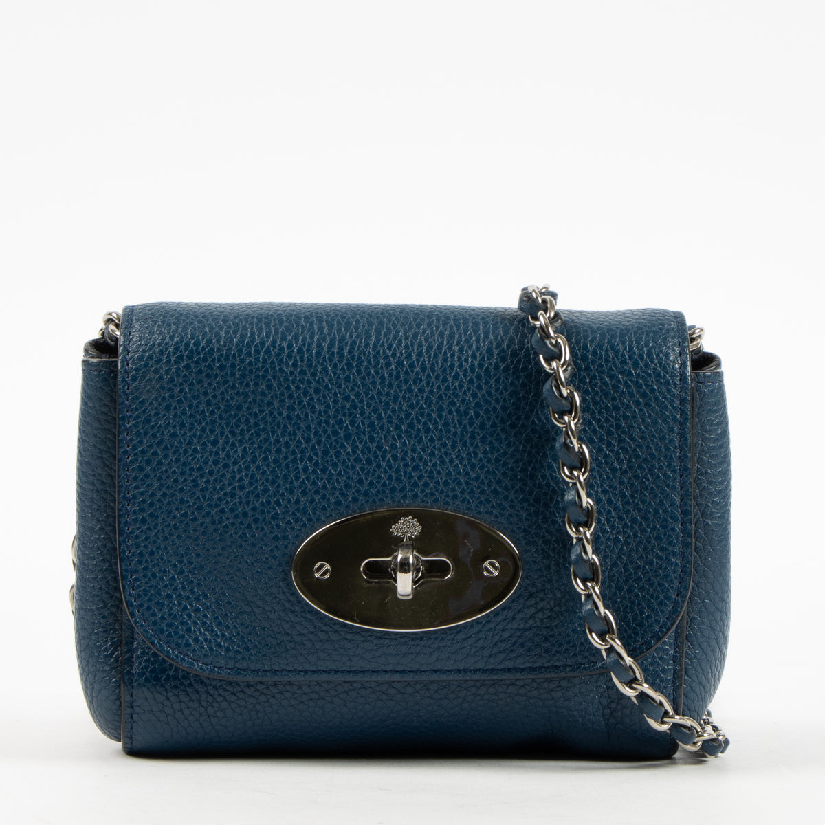 Mulberry Sea Blue Small Classic Grain Mini Lily Bag